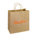 Recycled Tan Kraft Paper Shopping Bag (10"x5"x10")